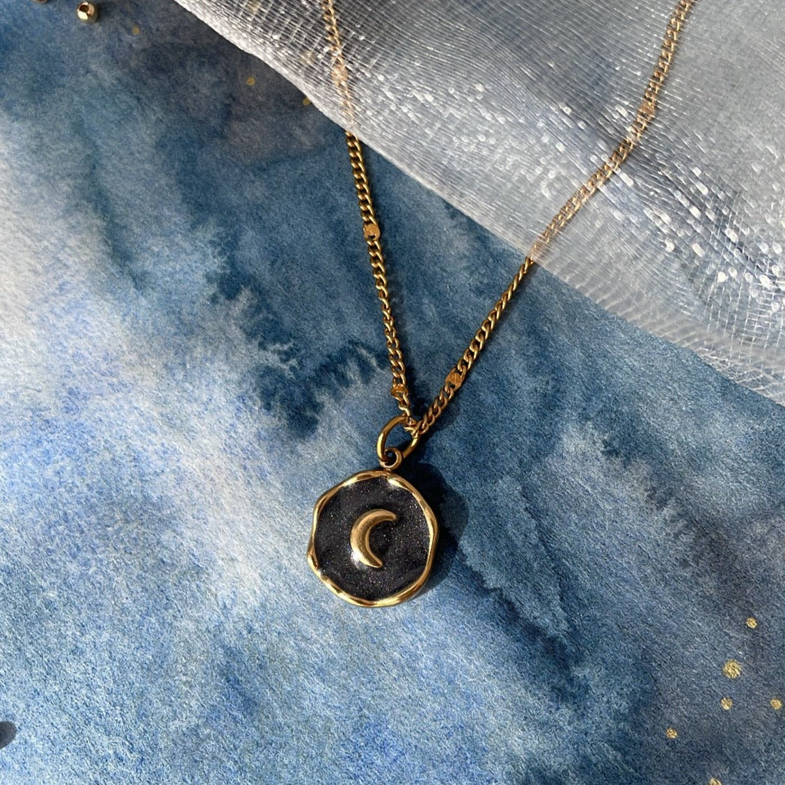 Collier chaine Lune