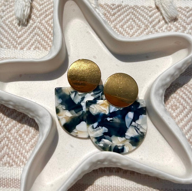 Boucles pendant acrylique