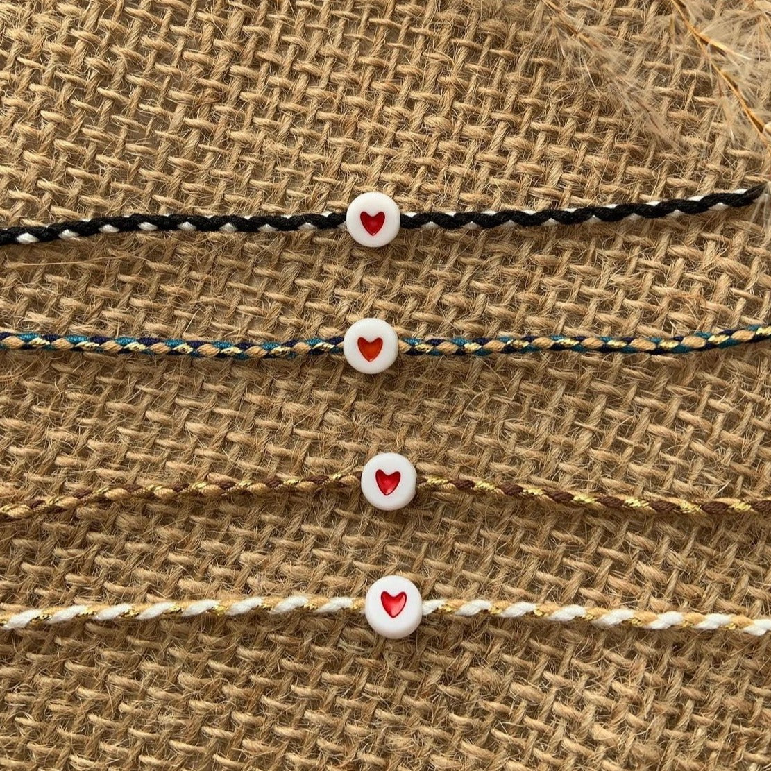 Bracelet fil coeur
