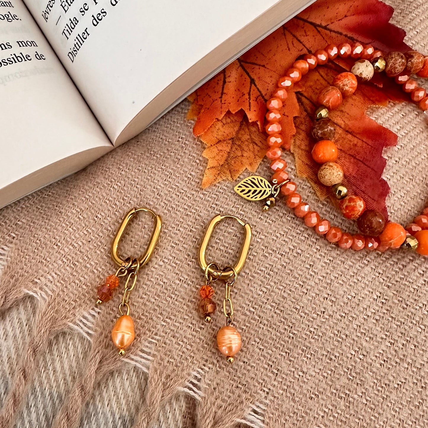 Boucles perles et chaine
