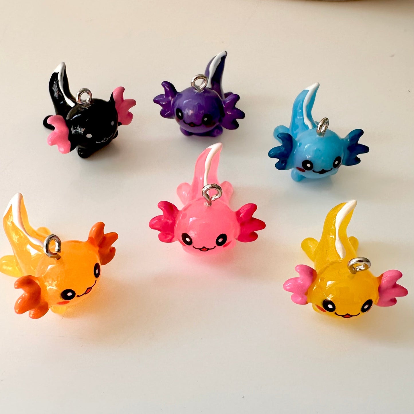 Porte-clés enfant Capybara et Axolotl