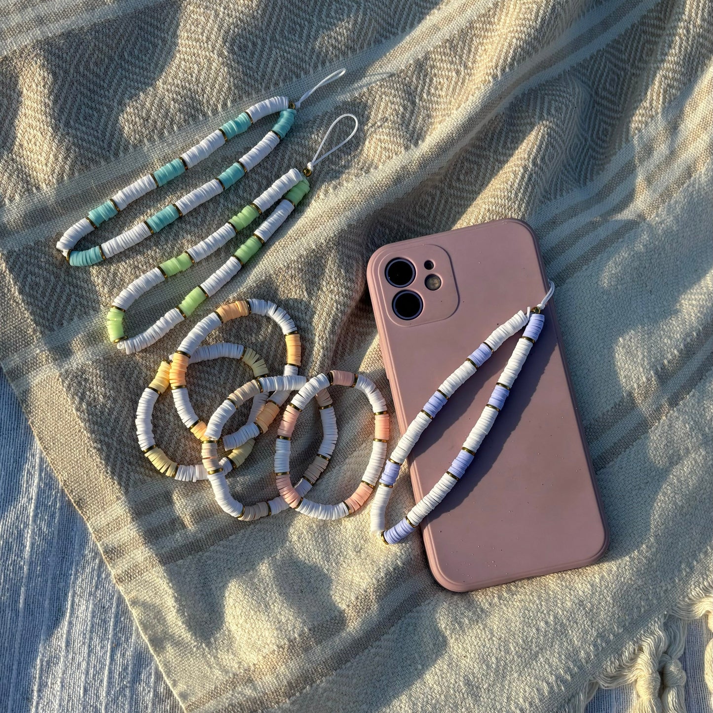 Grigri de téléphone pastel