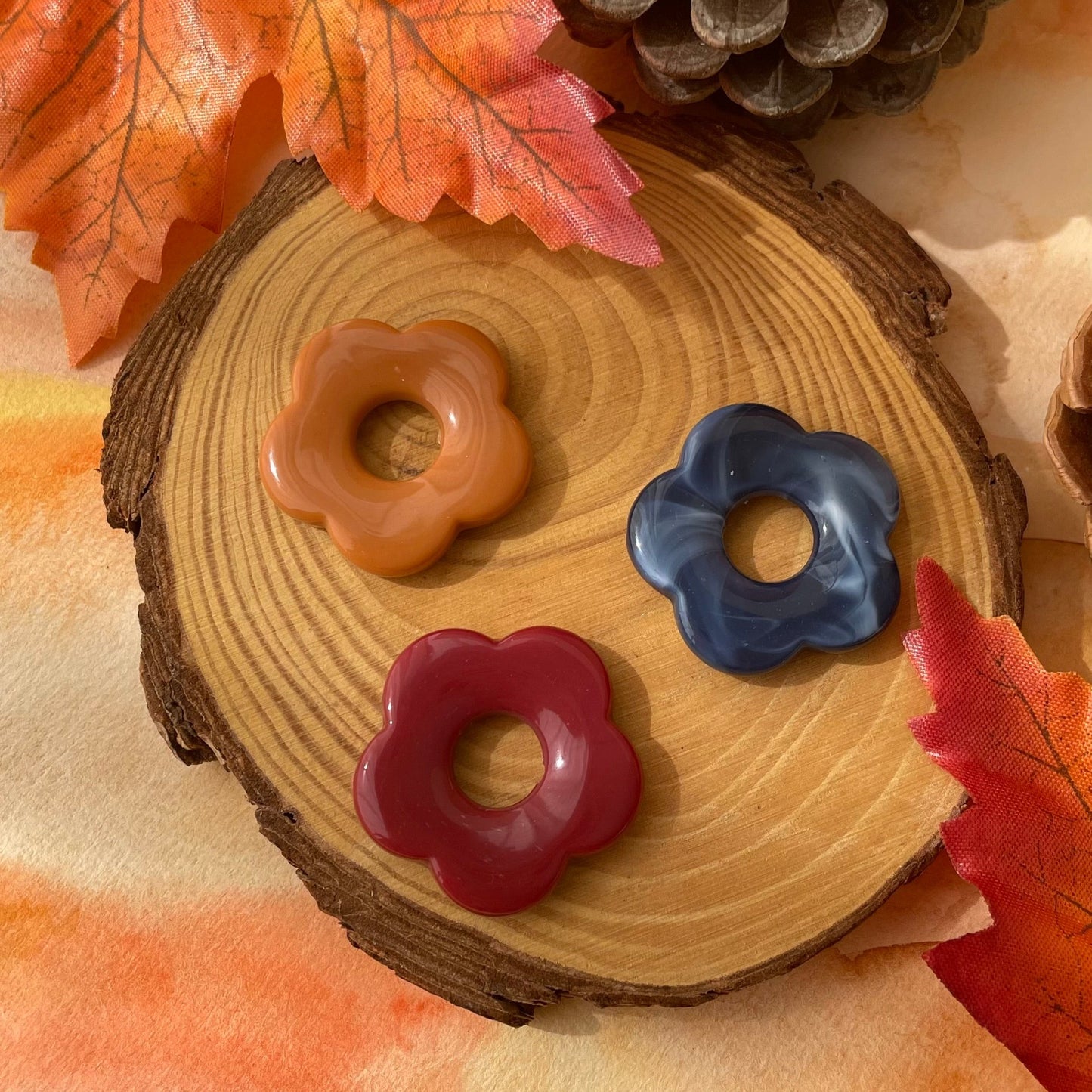 Boucles d'oreilles grandes fleurs