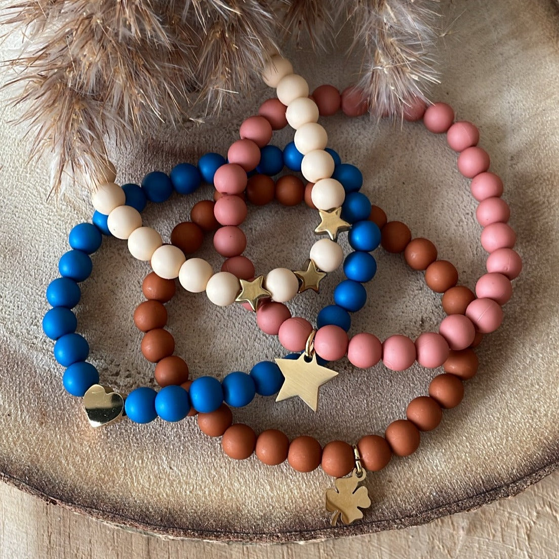 Bracelet personnalisé perle ronde mat