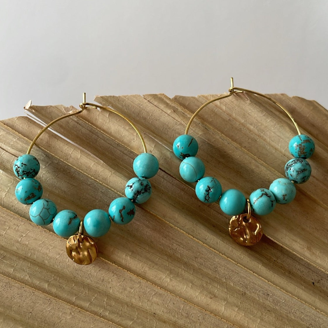 Boucles d'oreilles perles rondes