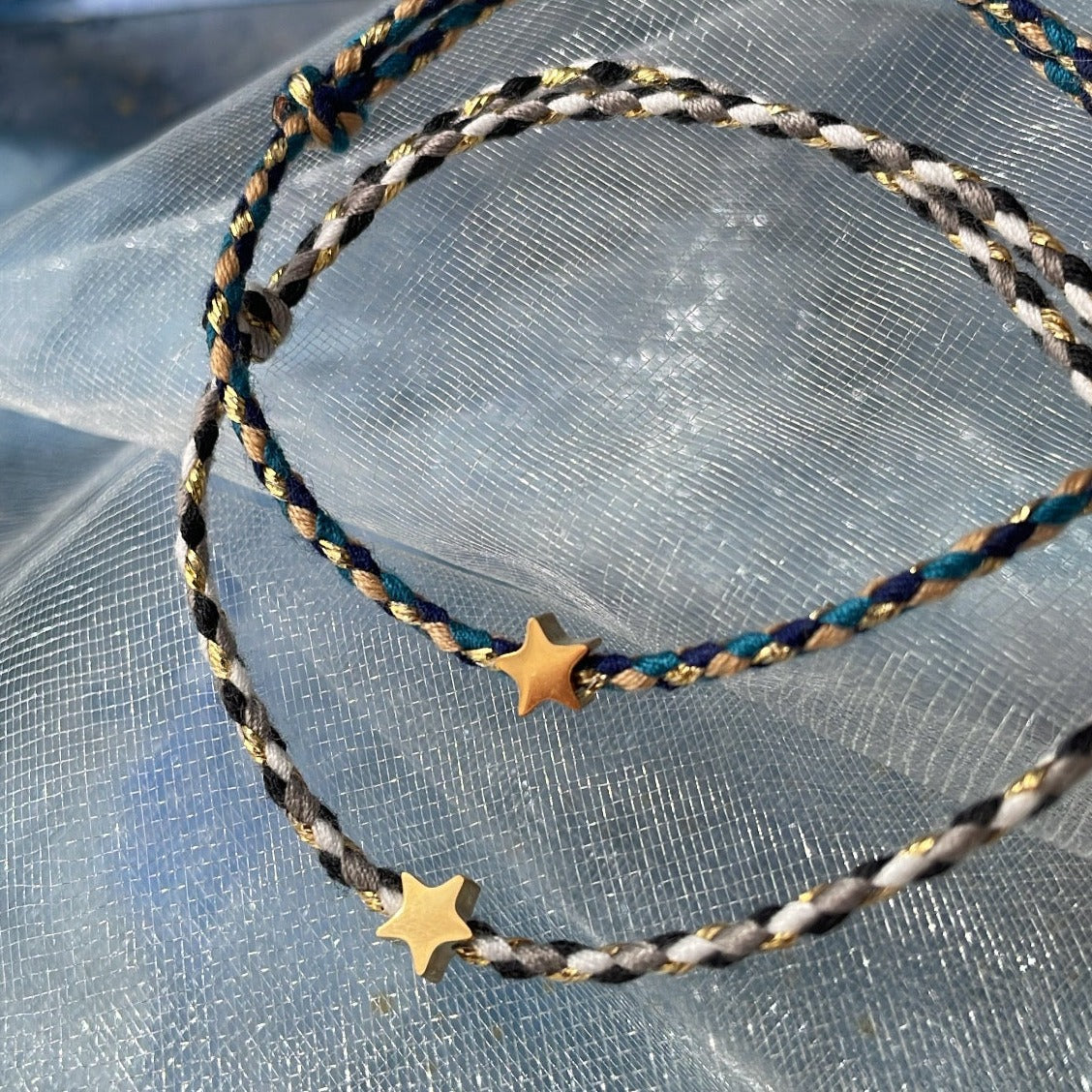 Bracelet fil perle acier inoxydable