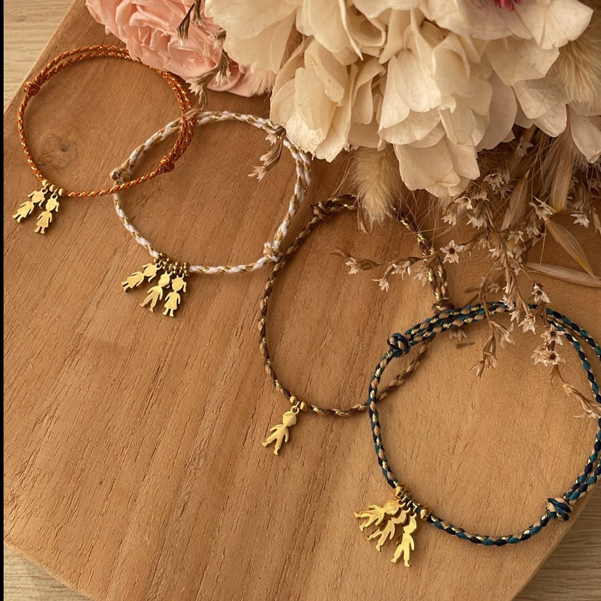 Bracelet fil famille