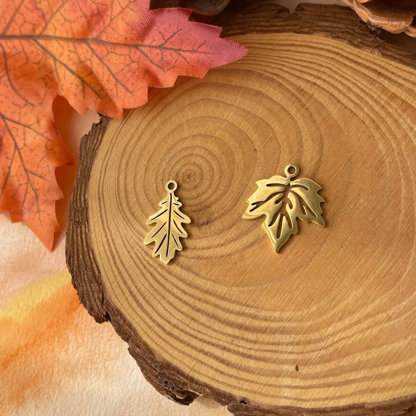 Boucles d'oreilles perles heishi Automne
