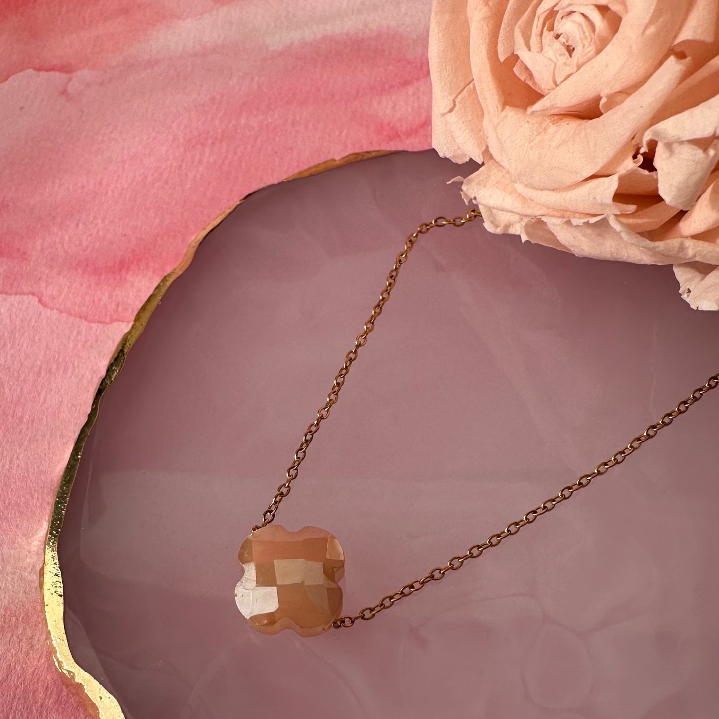 Bracelet trèfle cristal