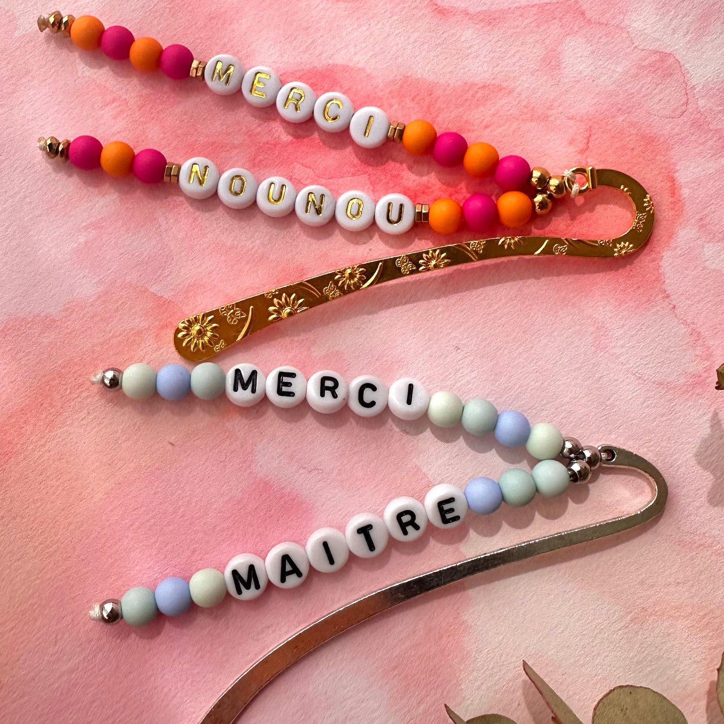 Marque Page perles rondes