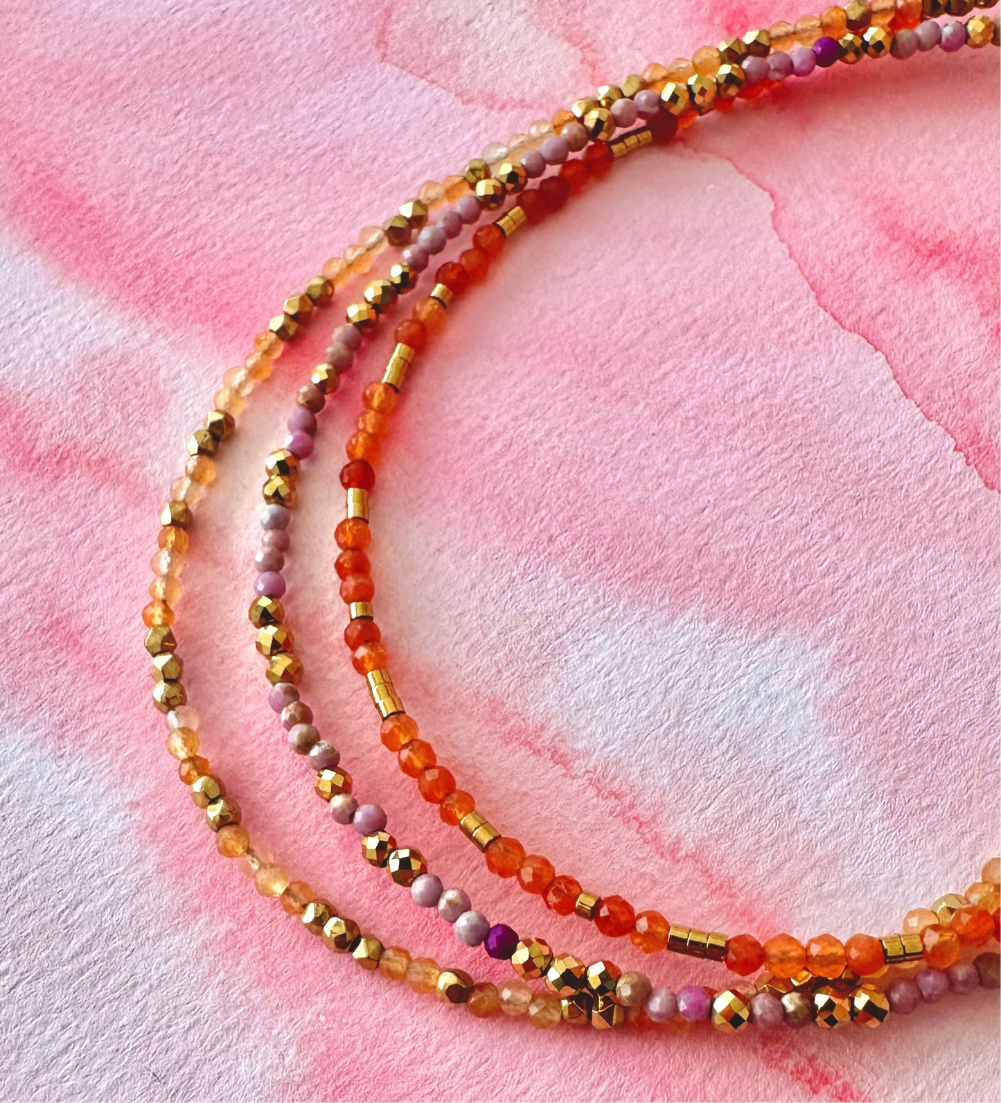 Chaine de cheville perles