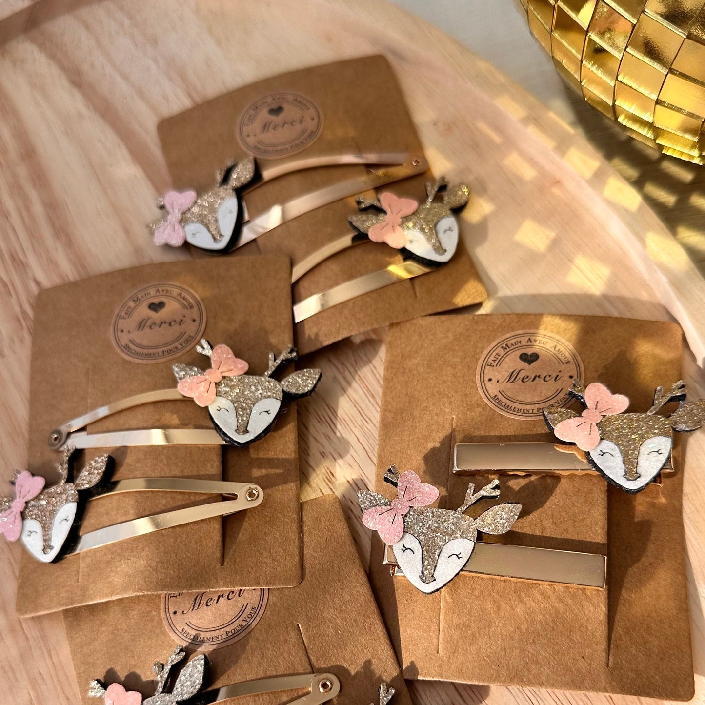 Barrettes cerf