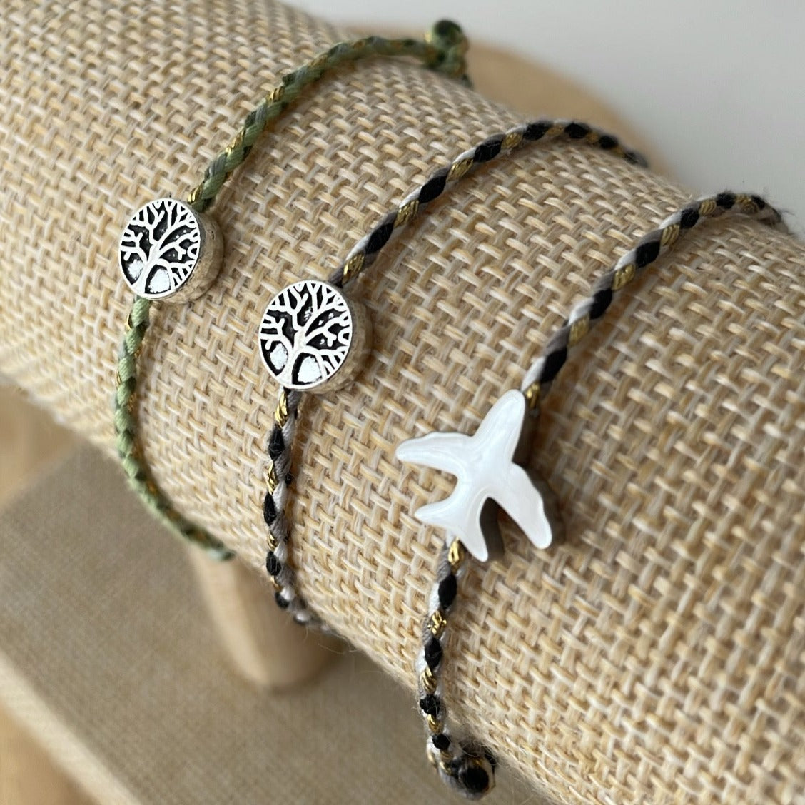 Bracelet fil perle acier inoxydable