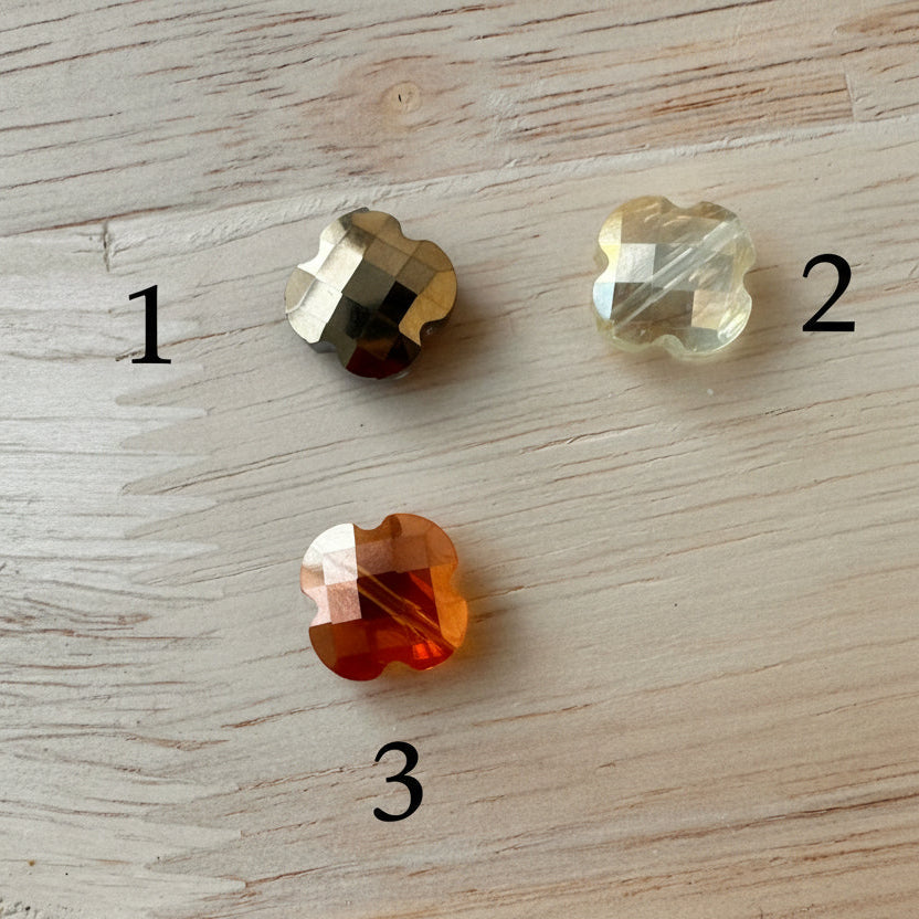 Collier trèfle cristal