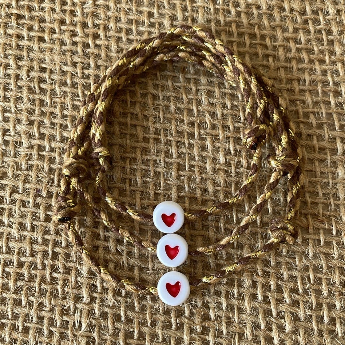 Bracelet fil coeur