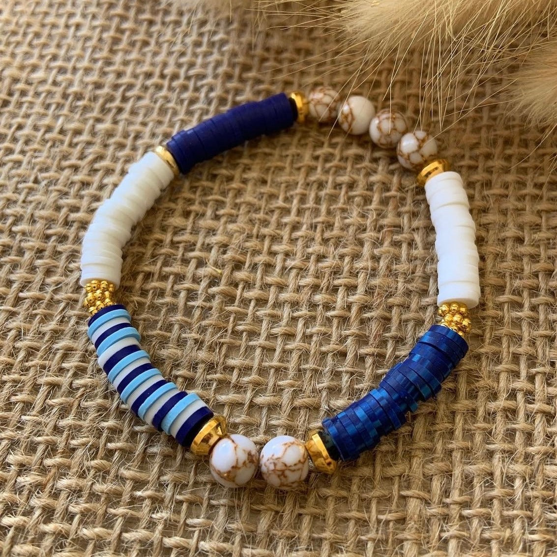 Bracelet personnalisé en perle heishi