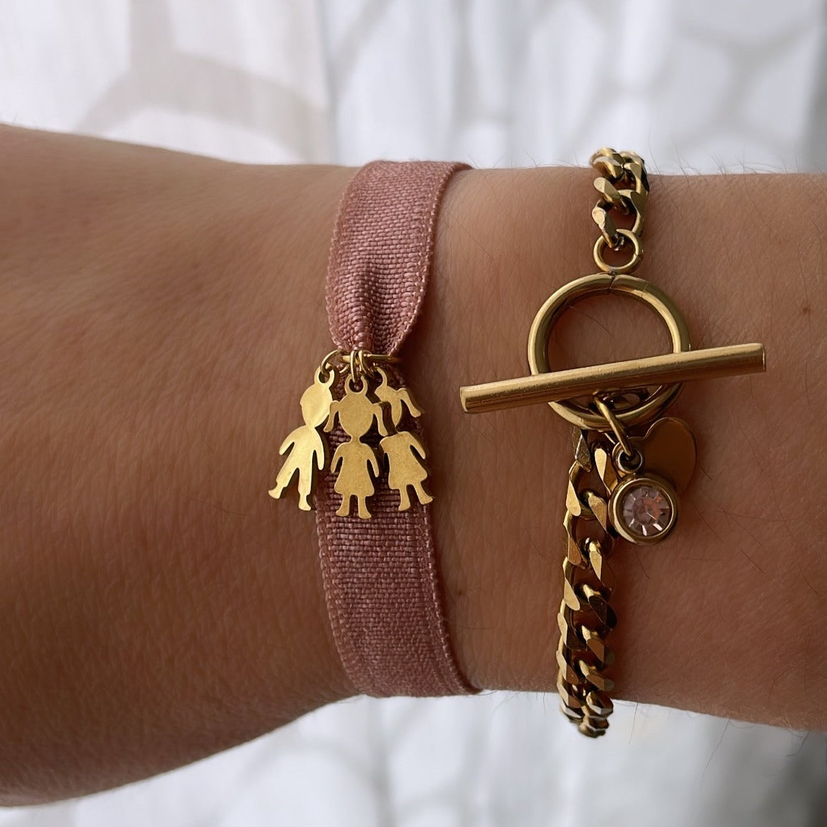 Bracelet élastique famille