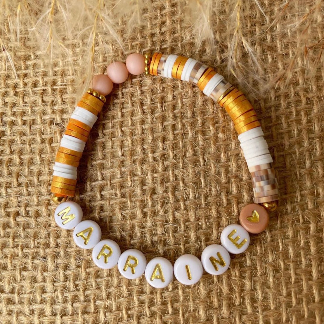 Bracelet personnalisé en perle heishi
