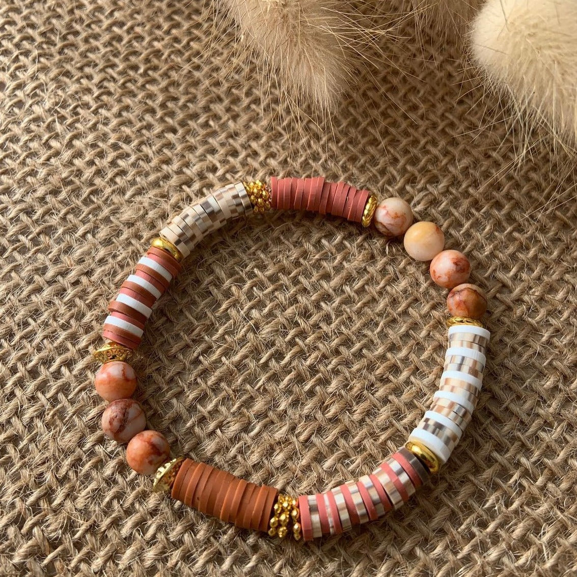 Bracelet personnalisé en perle heishi