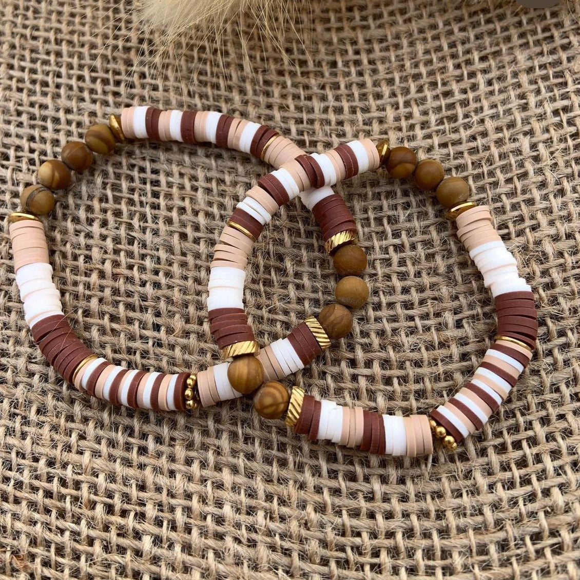 Bracelet personnalisé en perle heishi
