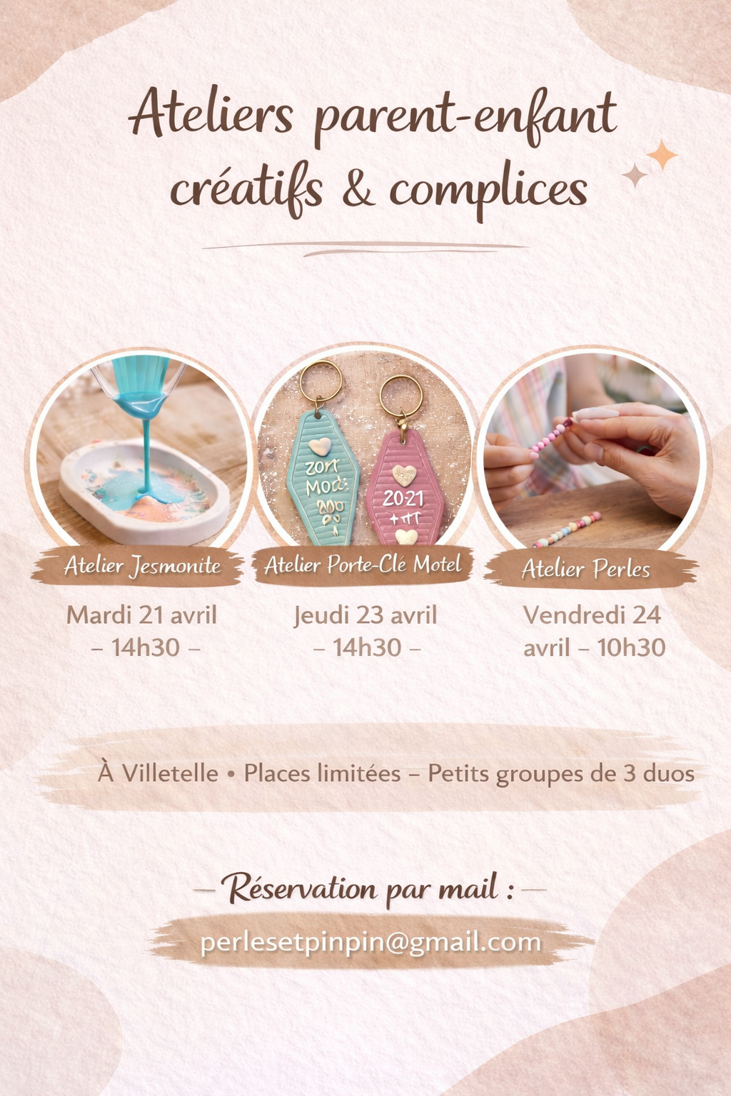Ateliers créatifs parent-enfant dans l’Hérault