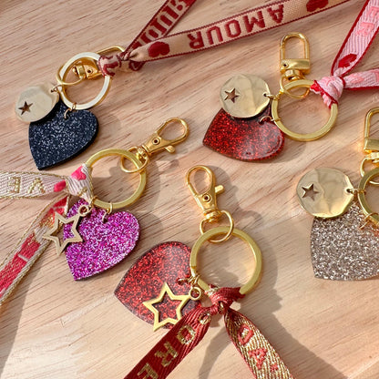 Porte-clés ruban message