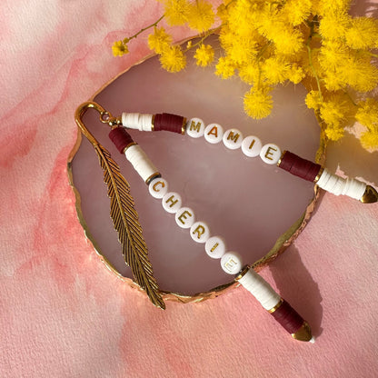 Marque Page perles heishi