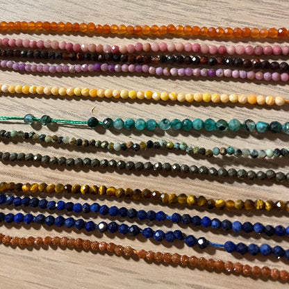 Collier perles 3 mm