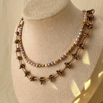 Collier chaine noeuds