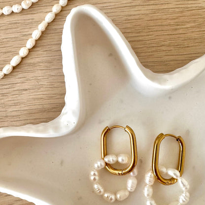 Boucles perle d'eau douce
