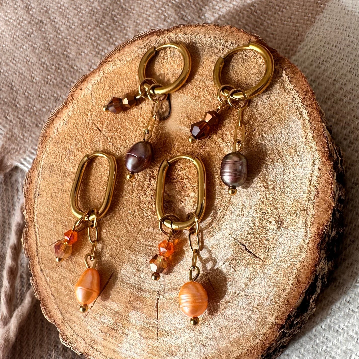 Boucles perles et chaine