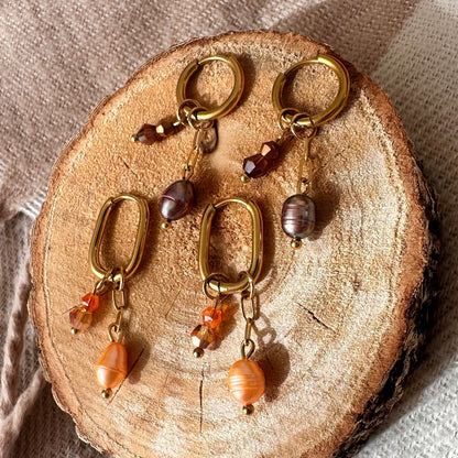 Boucles perles et chaine