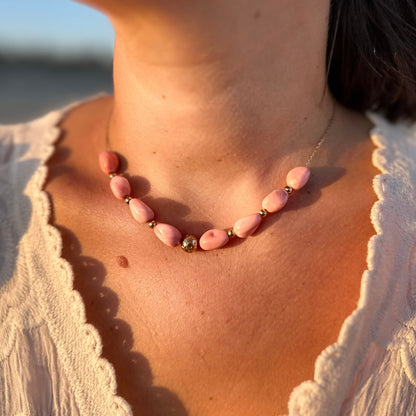 Collier perle résine