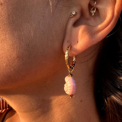 Boucles escargot céramique