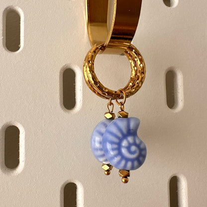 Boucles escargot céramique