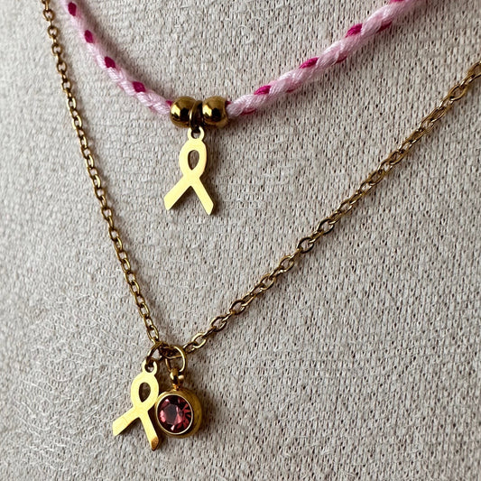 Collier Octobre Rose