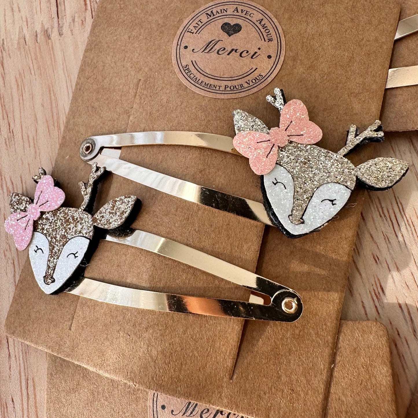 Barrettes cerf