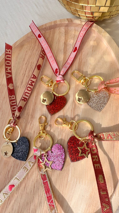 Porte-clés ruban message