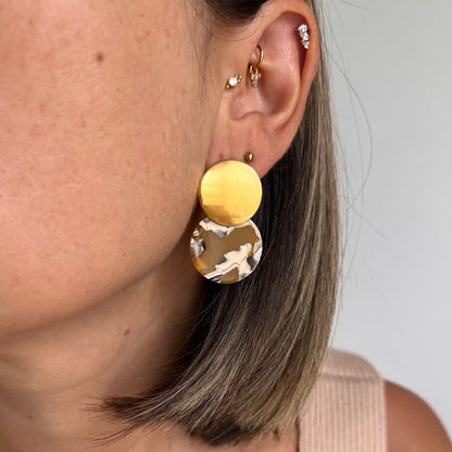 Boucles pendant acrylique