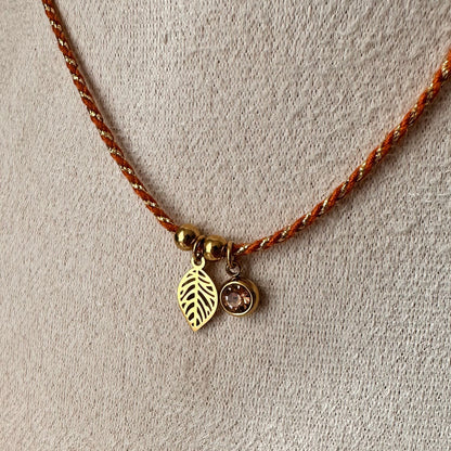Collier cordon automne
