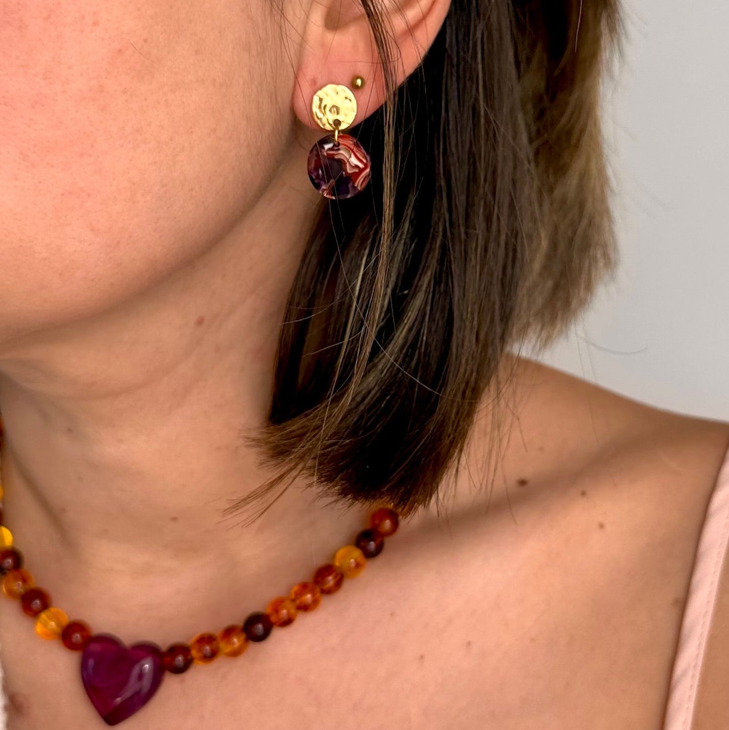 Petites boucles acrylique