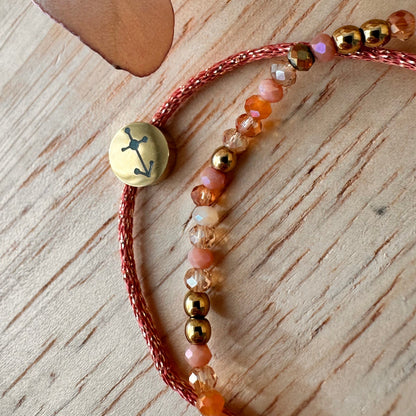 Bracelet astro cordon pailleté