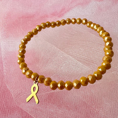 Bracelet Ruban Jaune