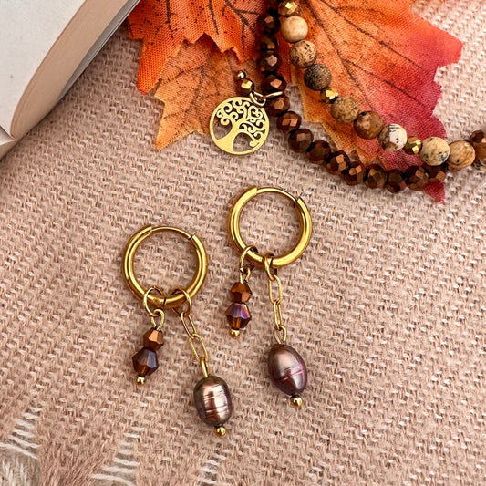 Boucles perles et chaine