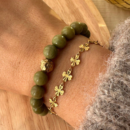 Bracelet perles et ruban liberty