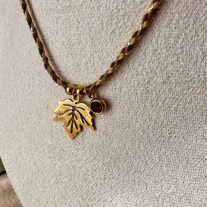 Collier cordon automne