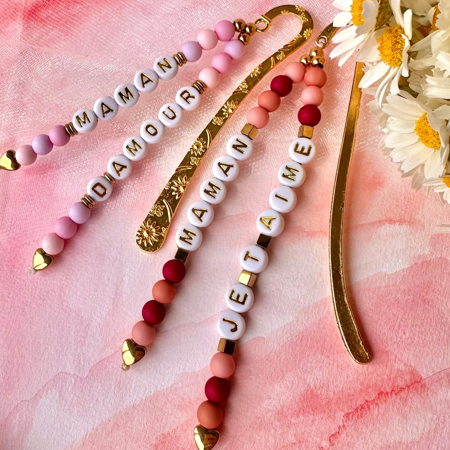 Marque Page perles rondes