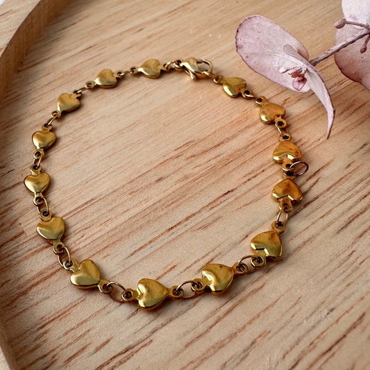 Bracelet chaine coeur