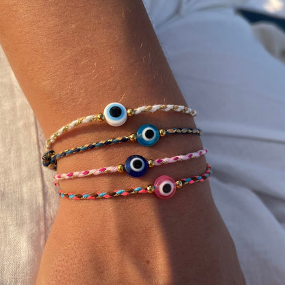 Bracelet fil oeil grec