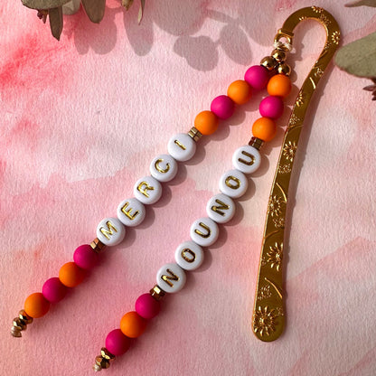 Marque Page perles rondes